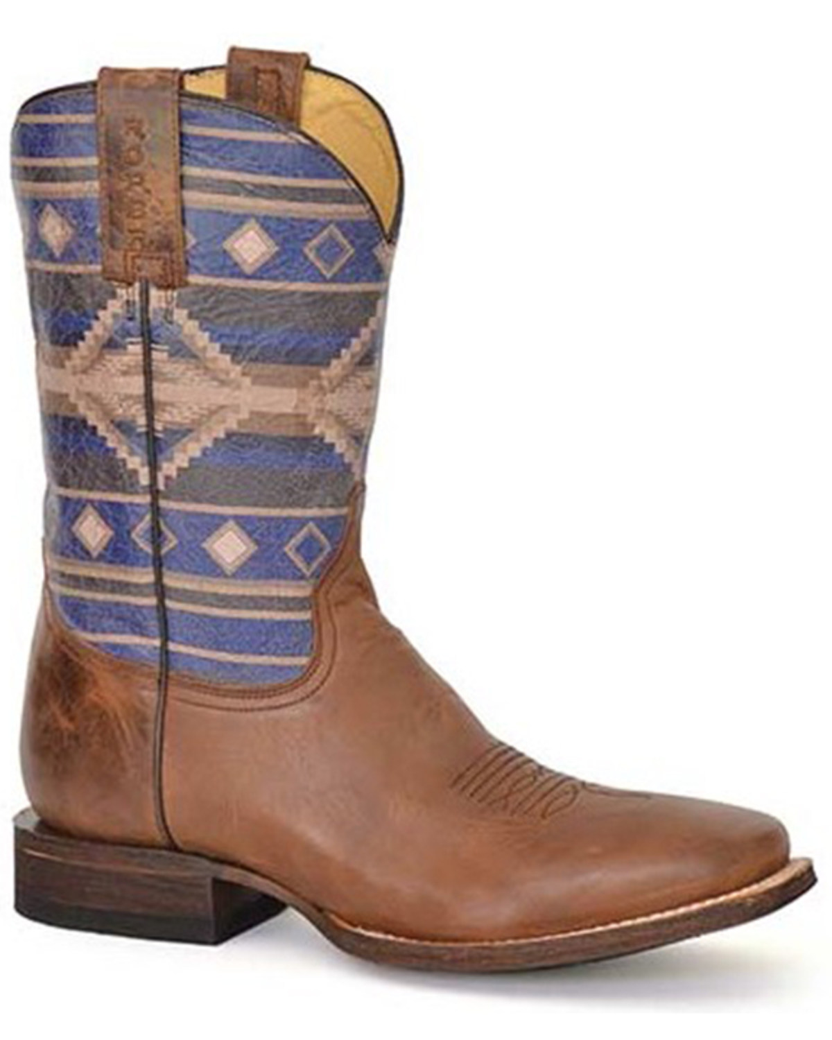 Roper Men's Southwestern Boots - Broad Square Toe