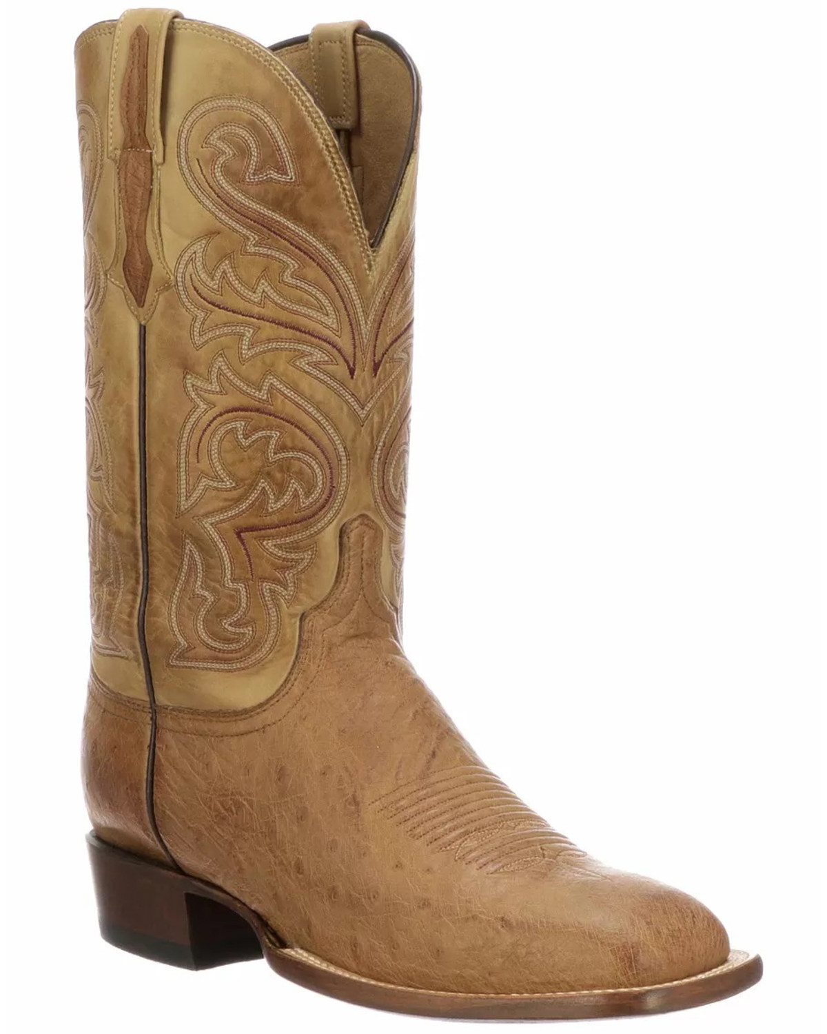 lucchese smooth ostrich