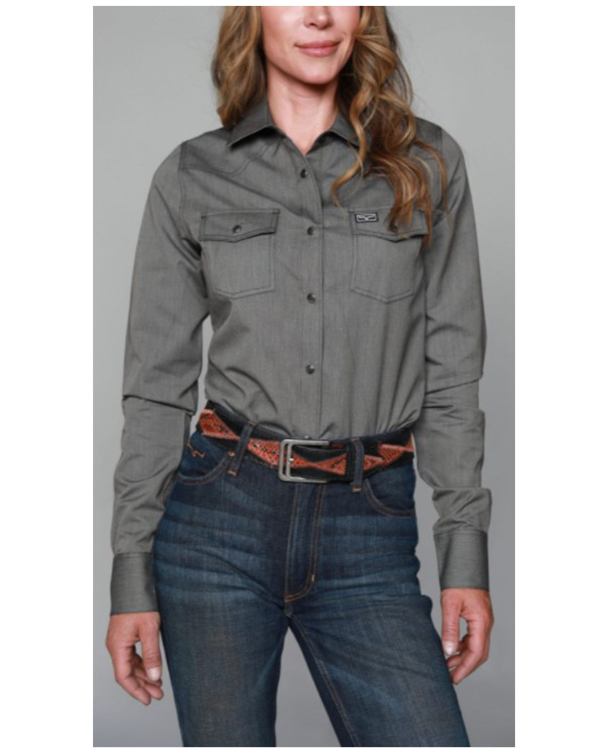 Kimes Ranch Women's Tucson Solid Long Sleeve Snap Western Shirt