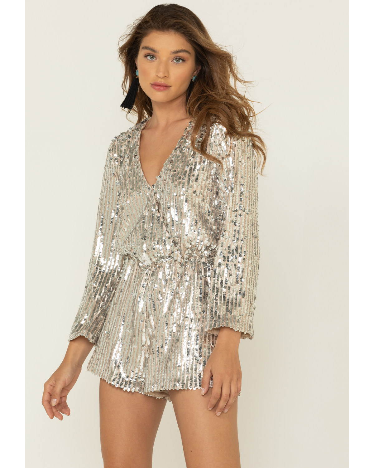 Gold Sequin Romper | Boot Barn