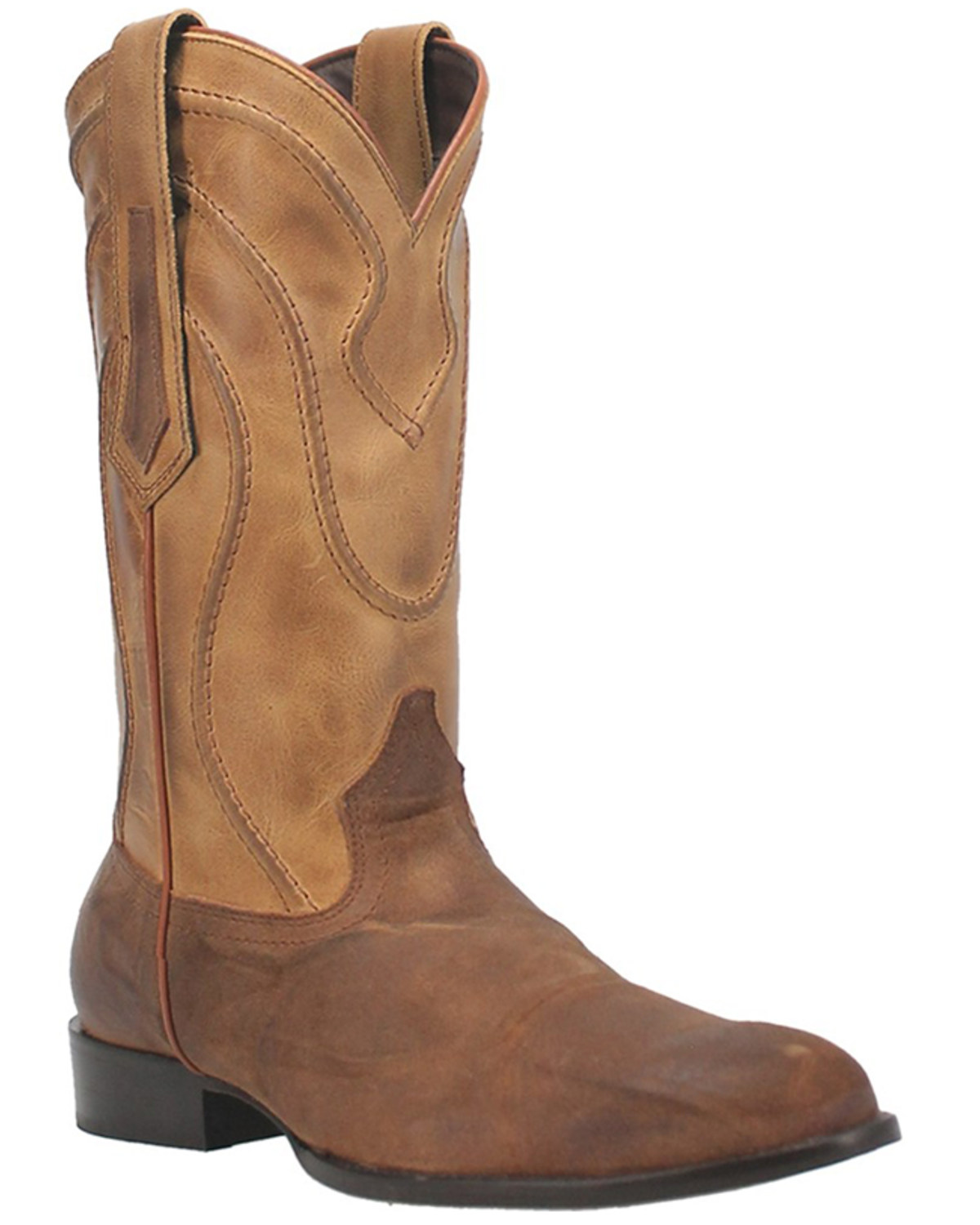 Dingo Men's Whiskey River Two Tone Western Boots - Round Toe