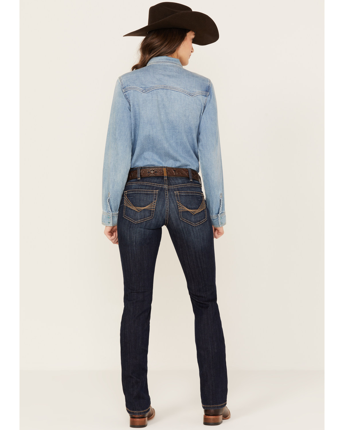 Ariat Women's R.E.A.L Perfect Rise Greta Stretch Straight Jeans