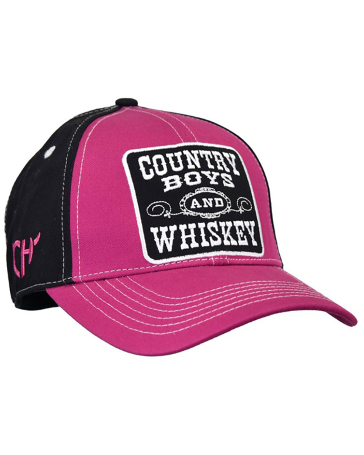 Cowgirl Hardware Women's Country Boys and Whiskey Baseball Cap