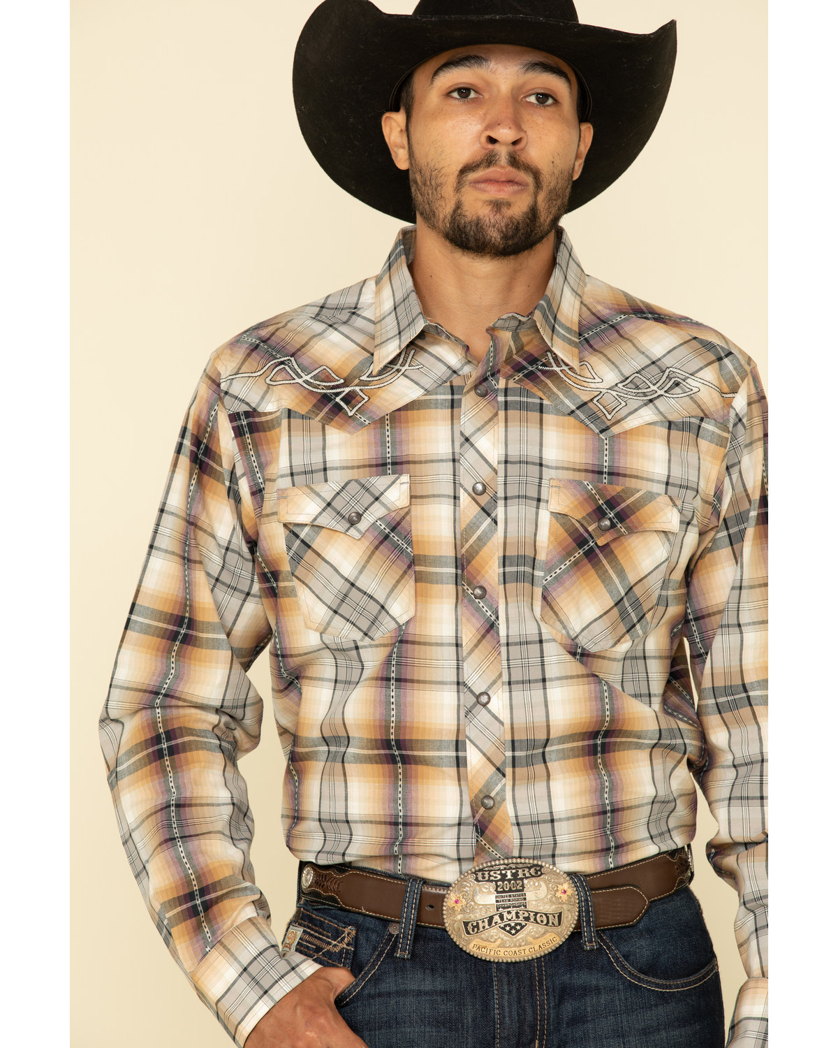 Tan cowboy shirt clearance