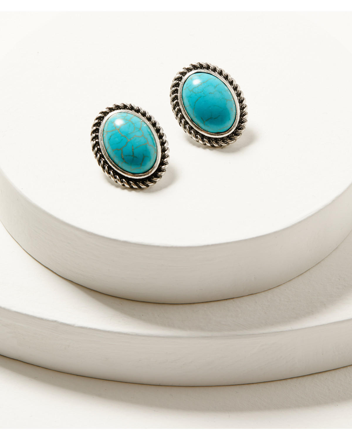 Shyanne Women's Frontier Antique Oval Earrings