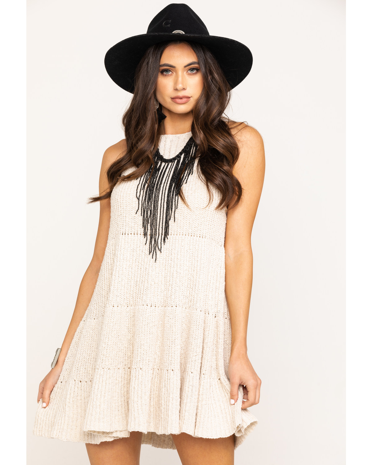 free people waterfall ruffle dress