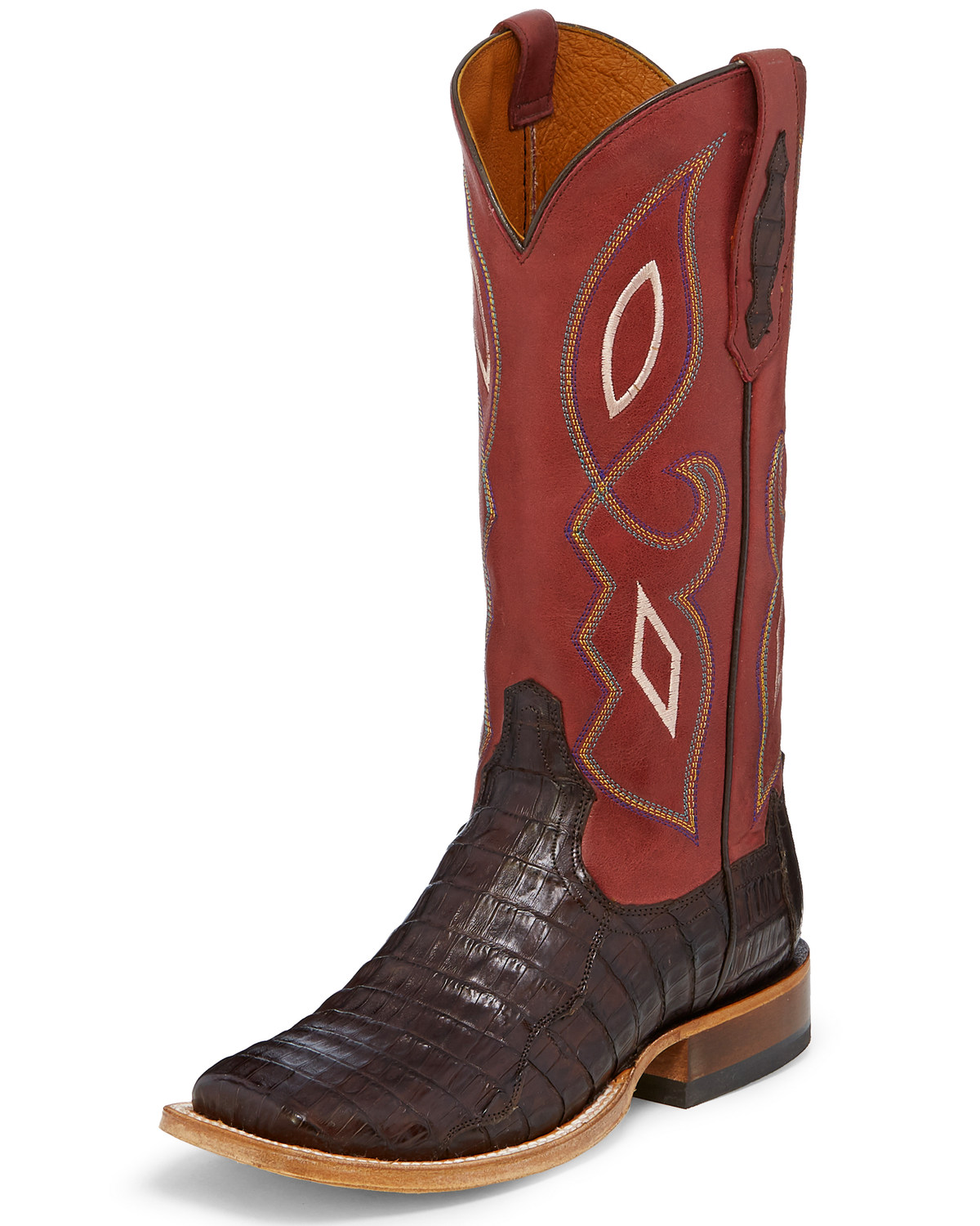 Tony Lama Women's Exotic Caiman Western Boots - Square Toe