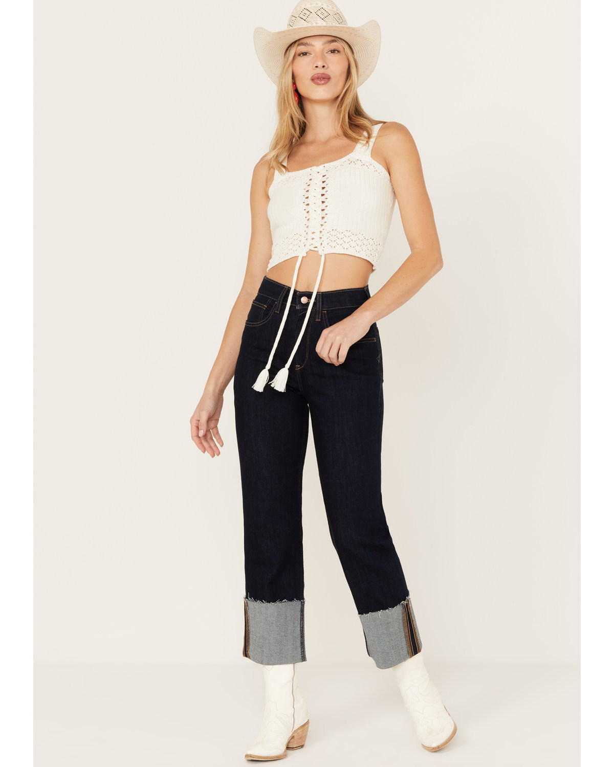 Ariat Women's Ultra Jazmine High Rise Straight Crop Jean