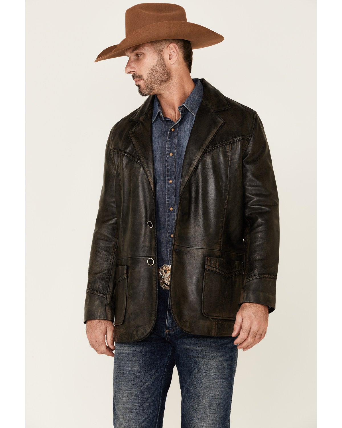 black cowboy blazer