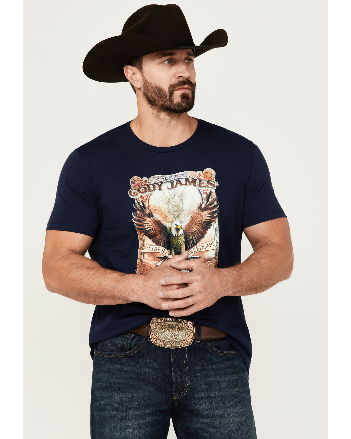 Cody James Men's Liberty Death Short Sleeve Graphic T-Shirt