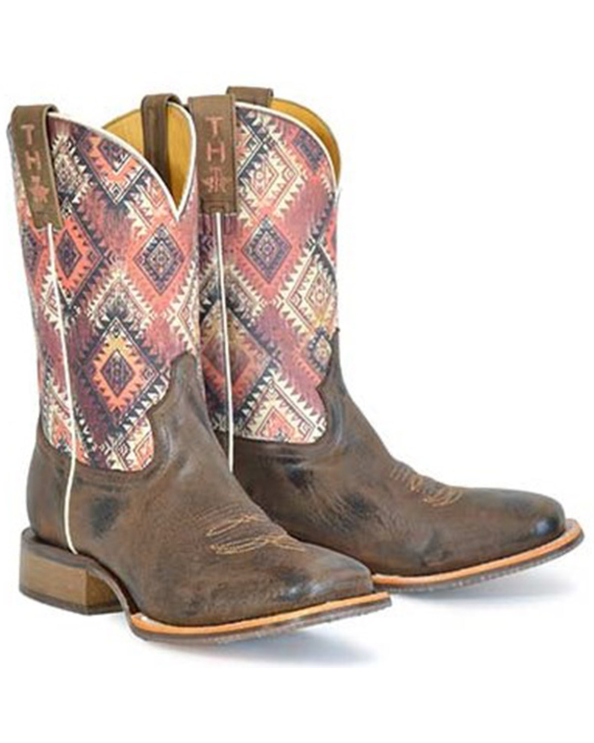 Tin Haul Men's Wild Western Boots - Broad Square Toe