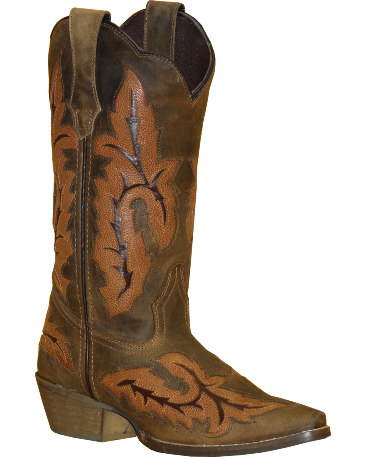 Rawhide by Abilene Boots Women's Cutout Inlay Cowgirl - Snip Toe