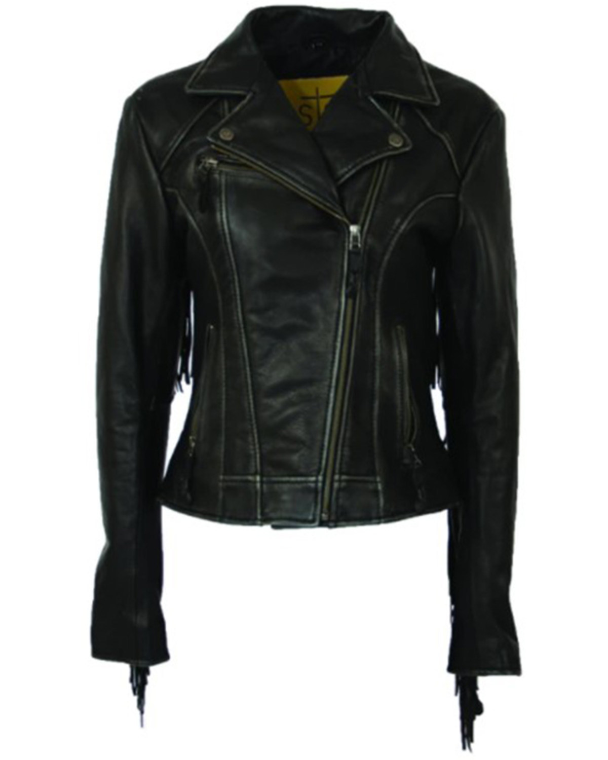 STS Ranchwear Women's Chenae Fringe Leather Jacket - Plus