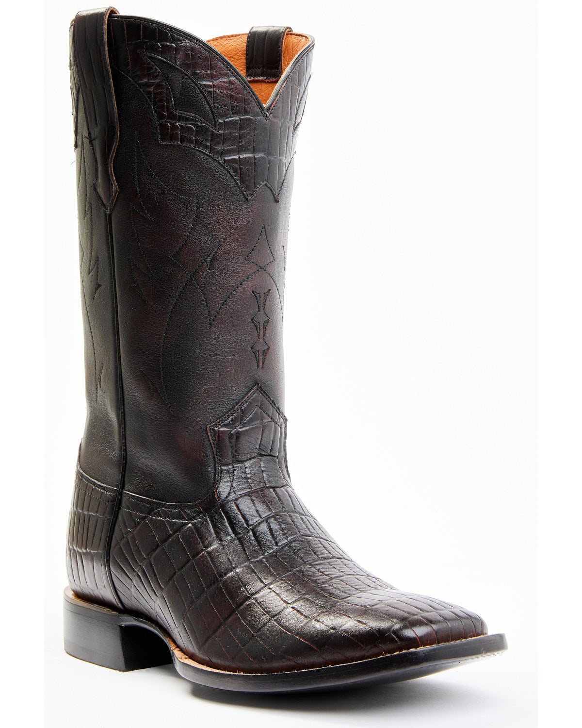 square toe croc boots