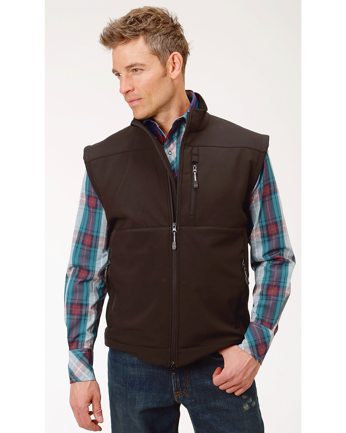 Roper Men's Concealed Carry Softshell Vest