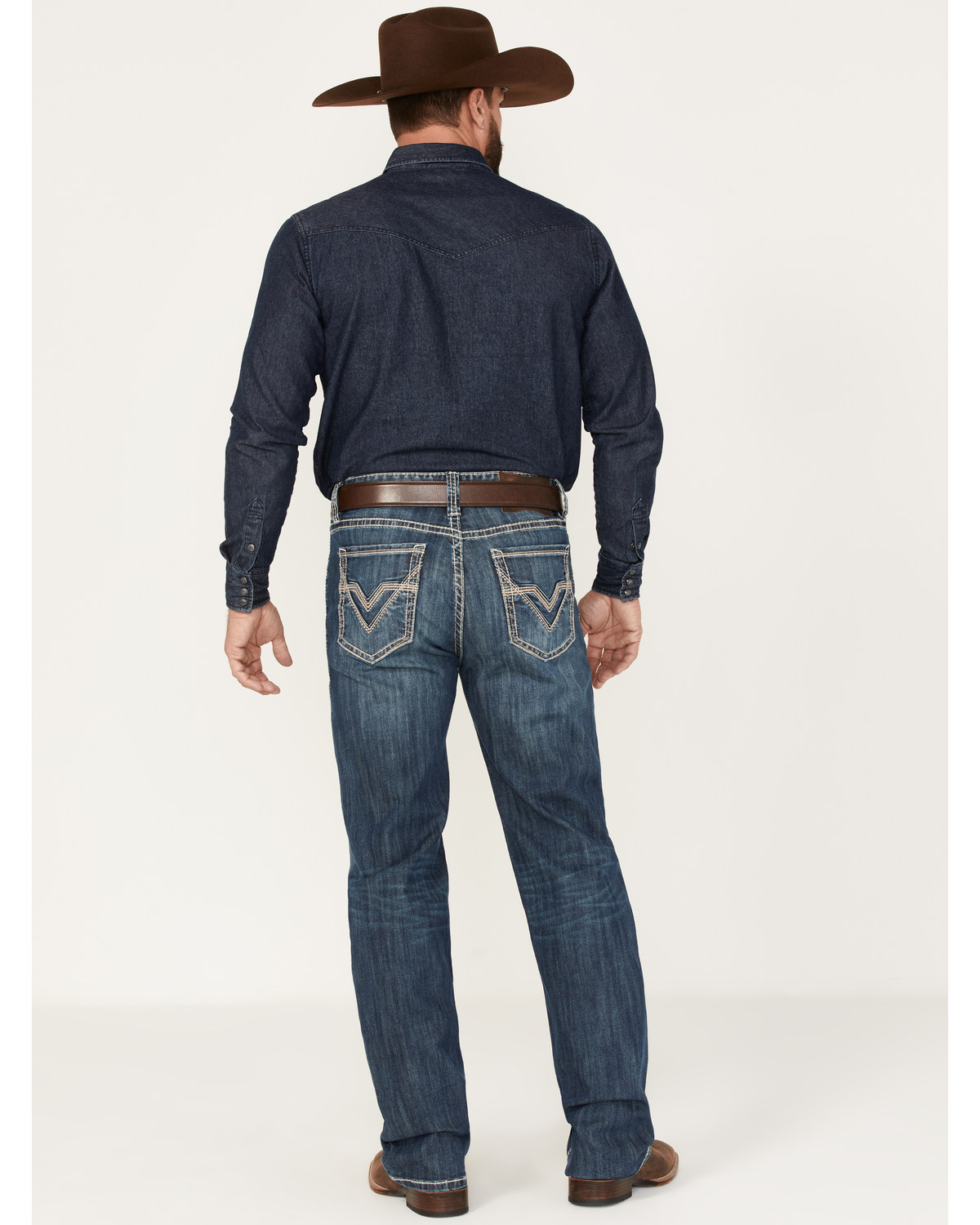 Rock & Roll Denim Men's Medium Wash Vintage Reflex Straight Jeans