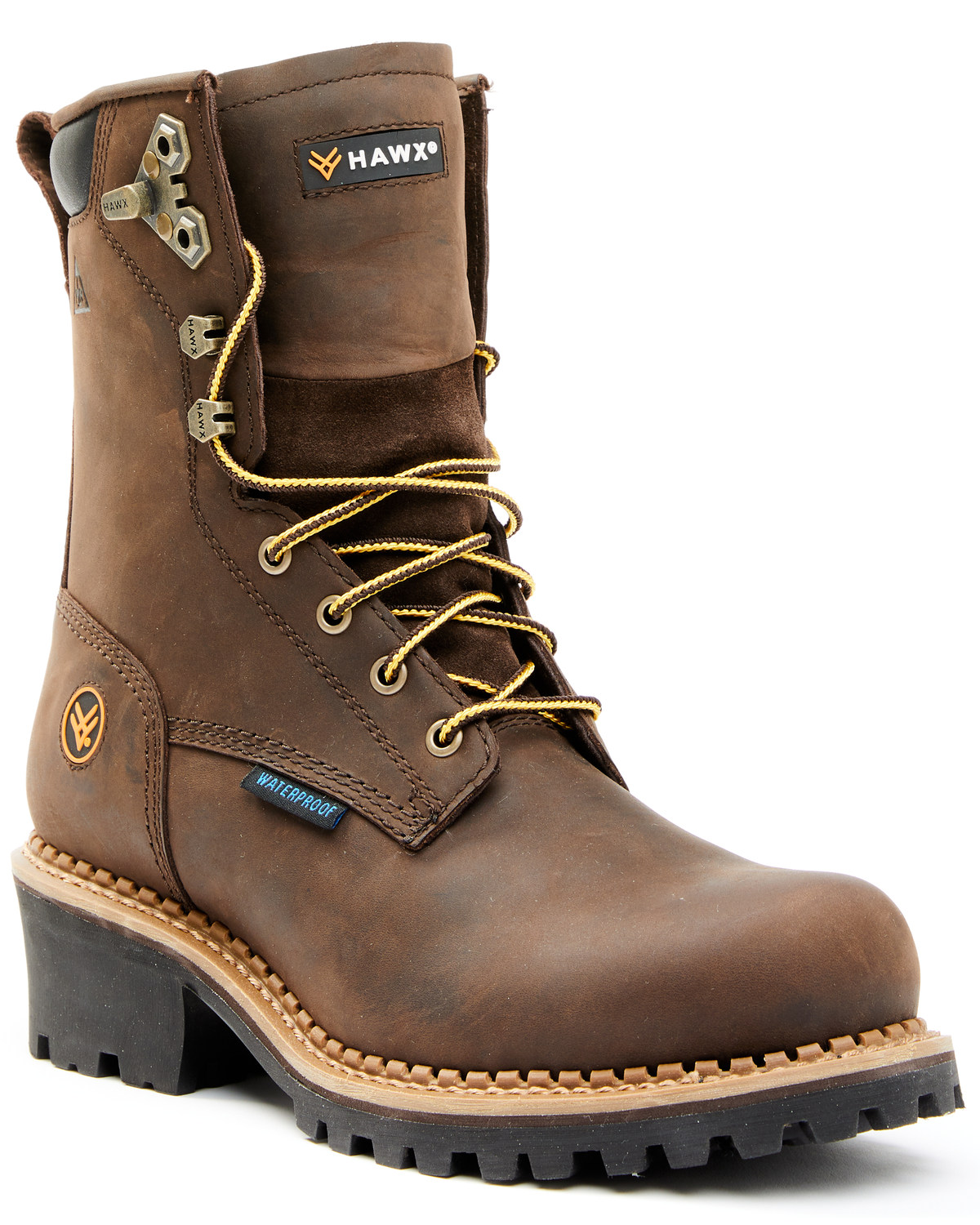 Hawx Men's 8" Waterproof Logger Boots - Soft Toe