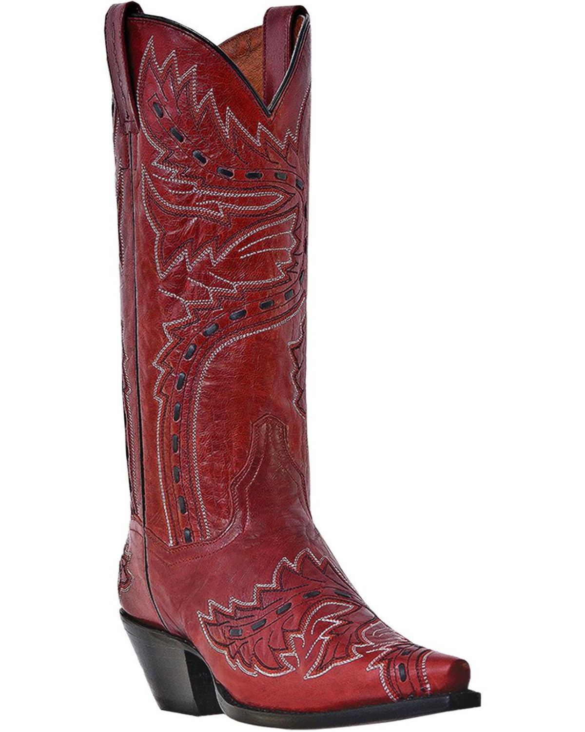 womens red boots