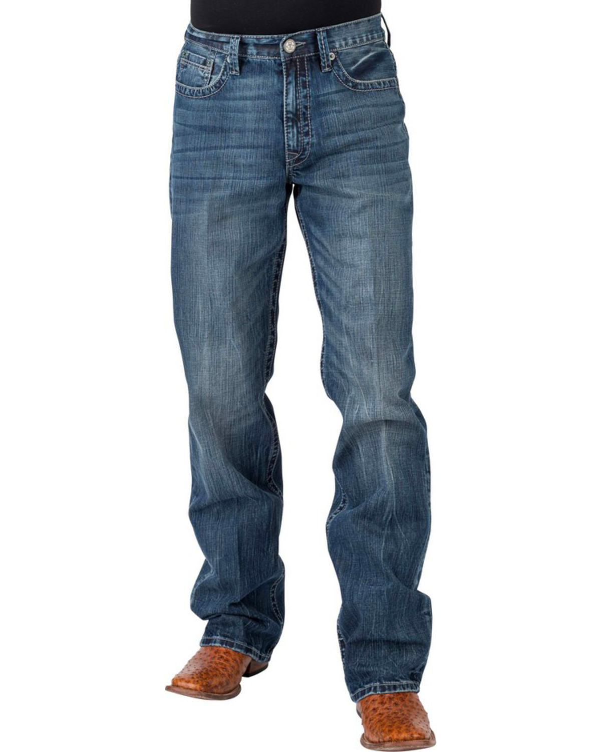 Mens regular fit bootcut jeans Outlet
