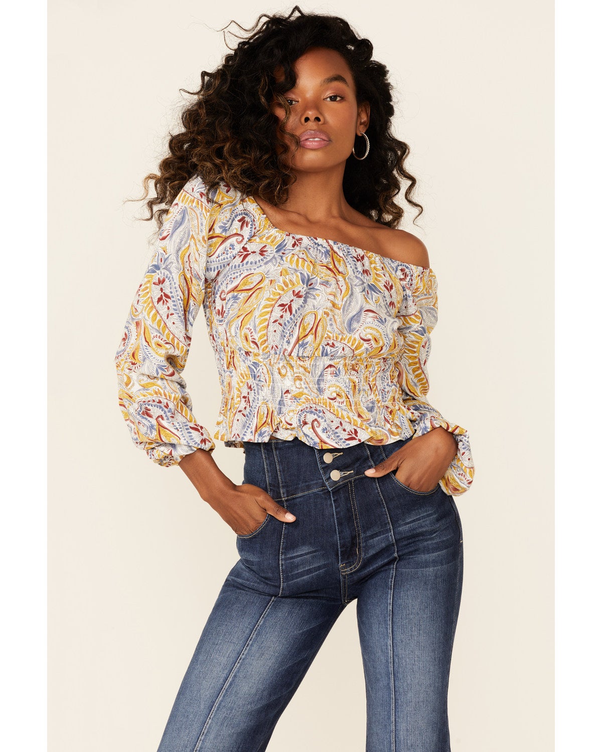 Shyanne Women's Multi Paisley Chiffon 