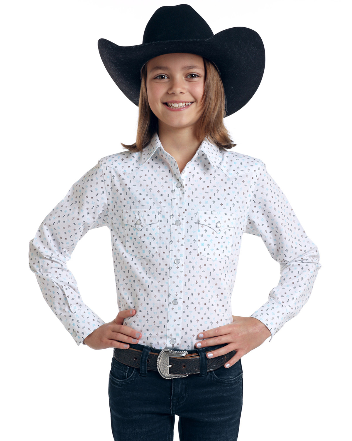 girls white dress shirt