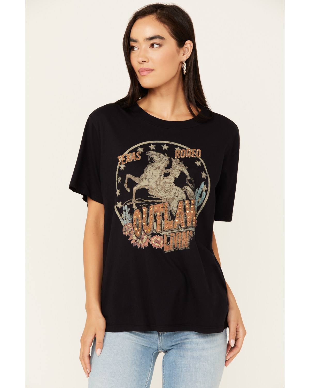 Idyllwind Women's Outlaw Livin' Short Sleeve Graphic Tee