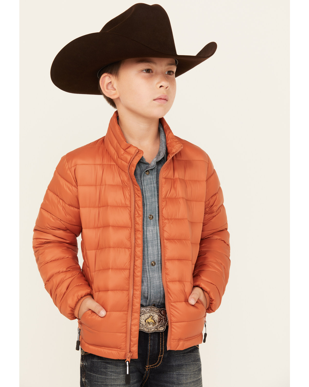 Roper Boys' Quilted Parachute Puffer Jacket