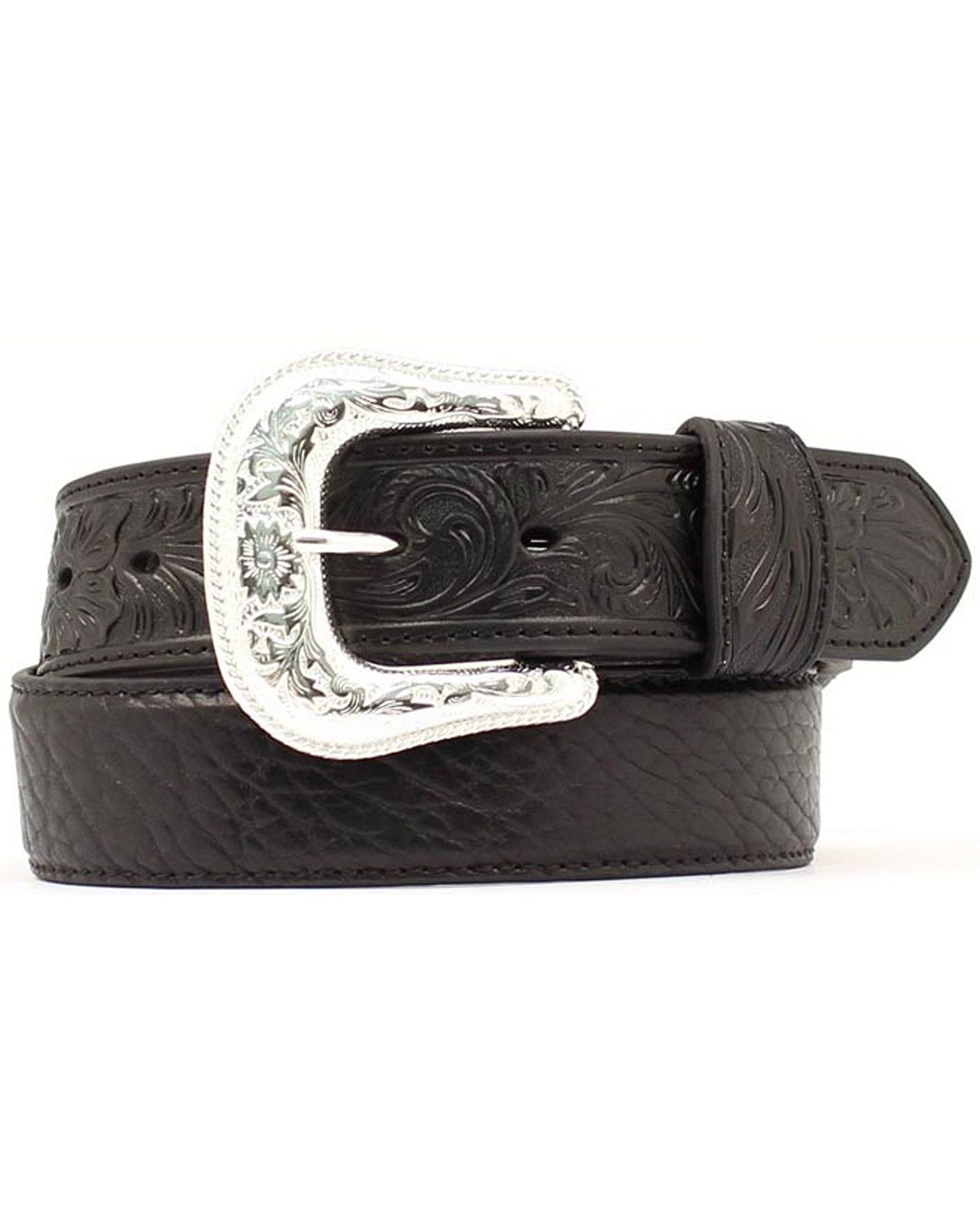 Nocona Bullhide & Tooled Leather Belt
