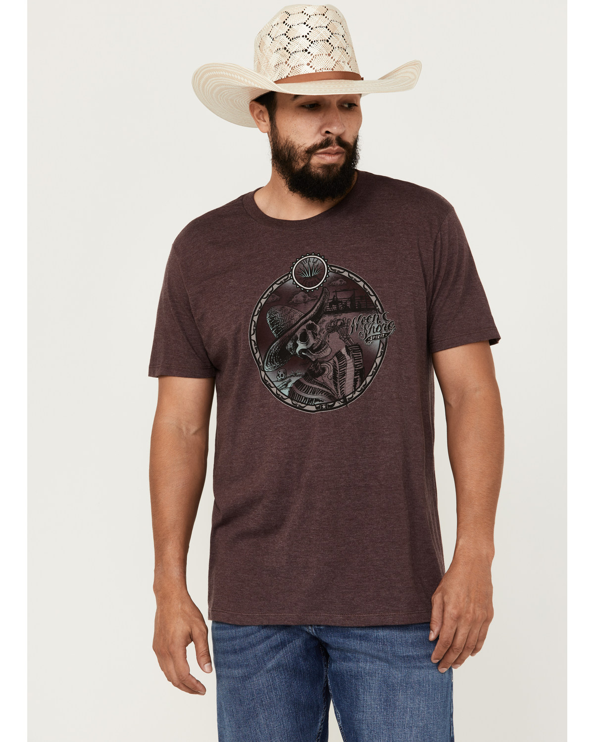 Moonshine Spirit Men's Viva La Tequila Short Sleeve Graphic T-Shirt