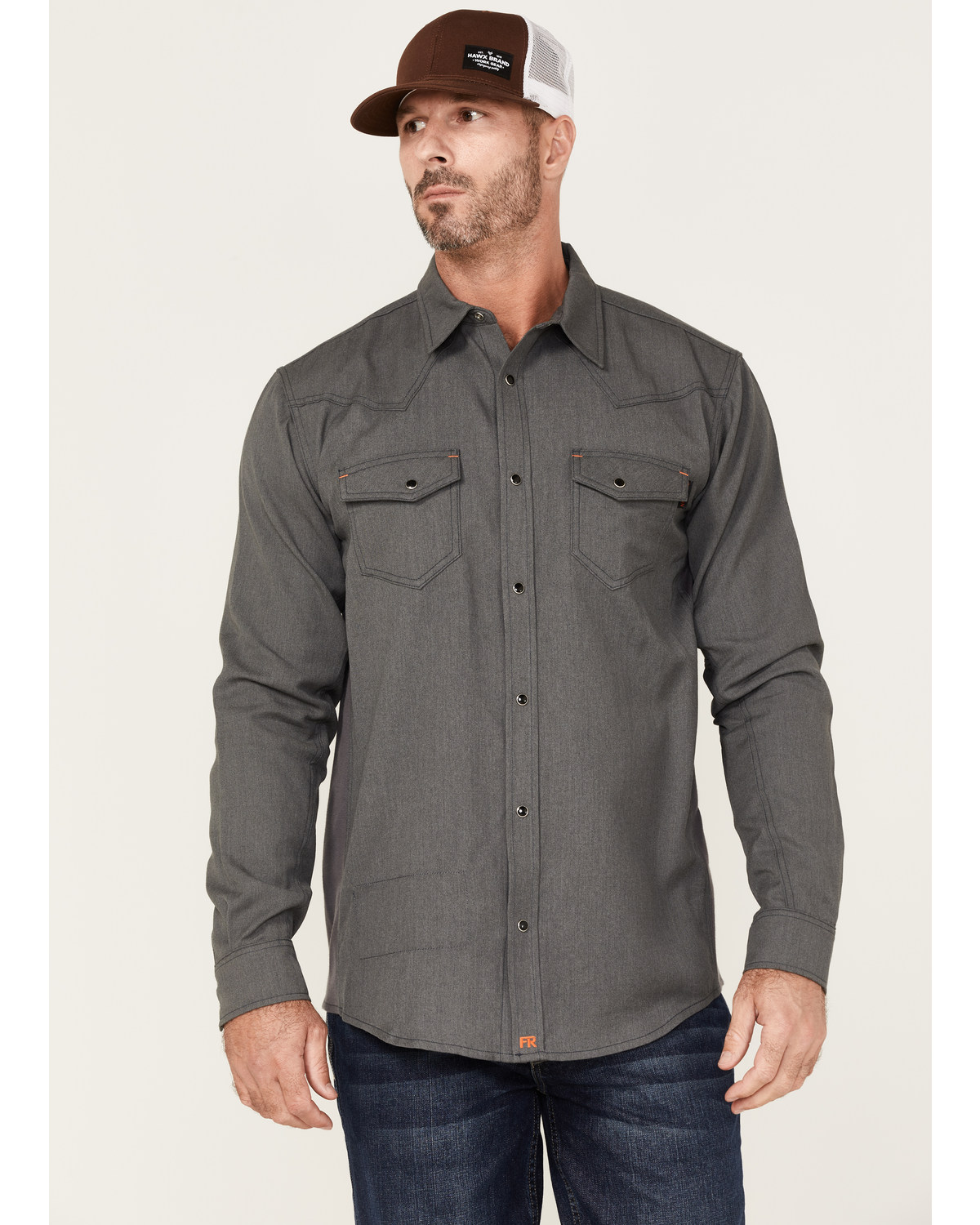 Cody James Men's FR Vented Long Sleeve Button-Down Work Shirt