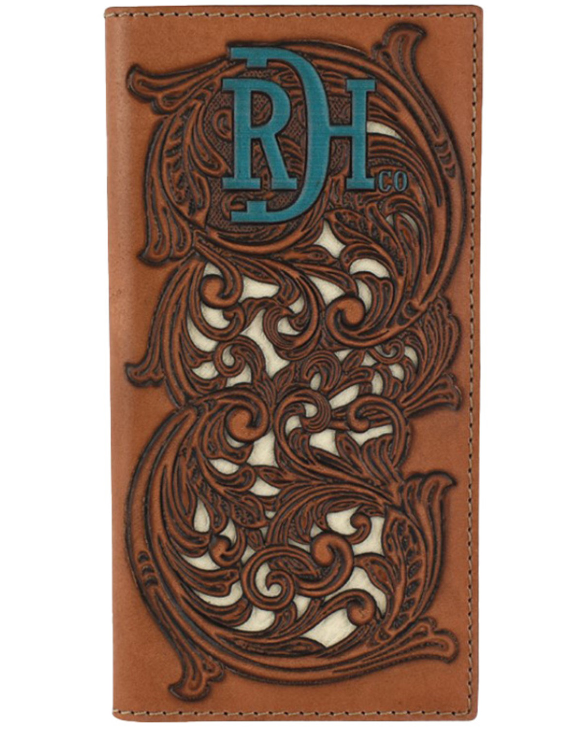 Red Dirt Hat Men's Tooled Rodeo Wallet