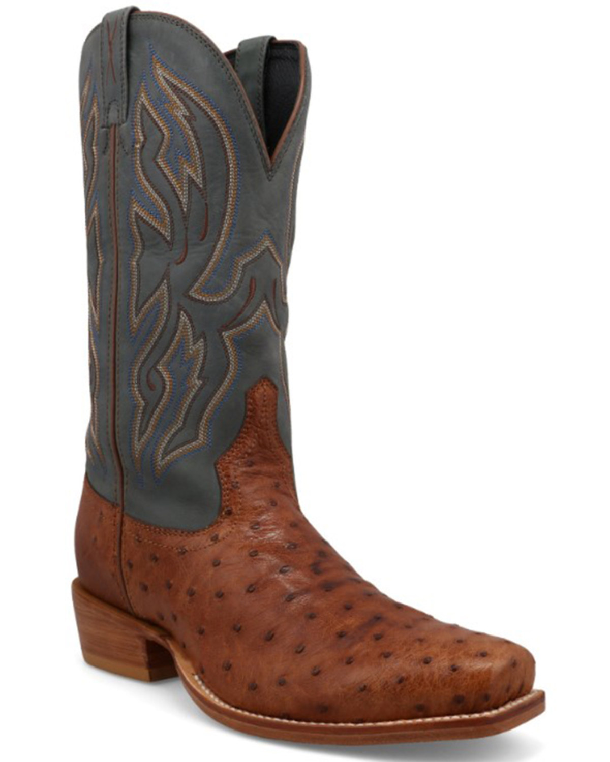 Twisted X Men's 13" Exotic Full Quill Ostrich Western Boots - Square Toe