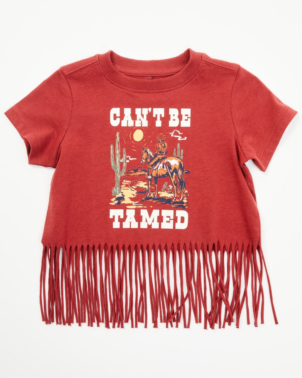 Shyanne Toddler Girls' Can't Be Tamed Fringe Graphic Tee