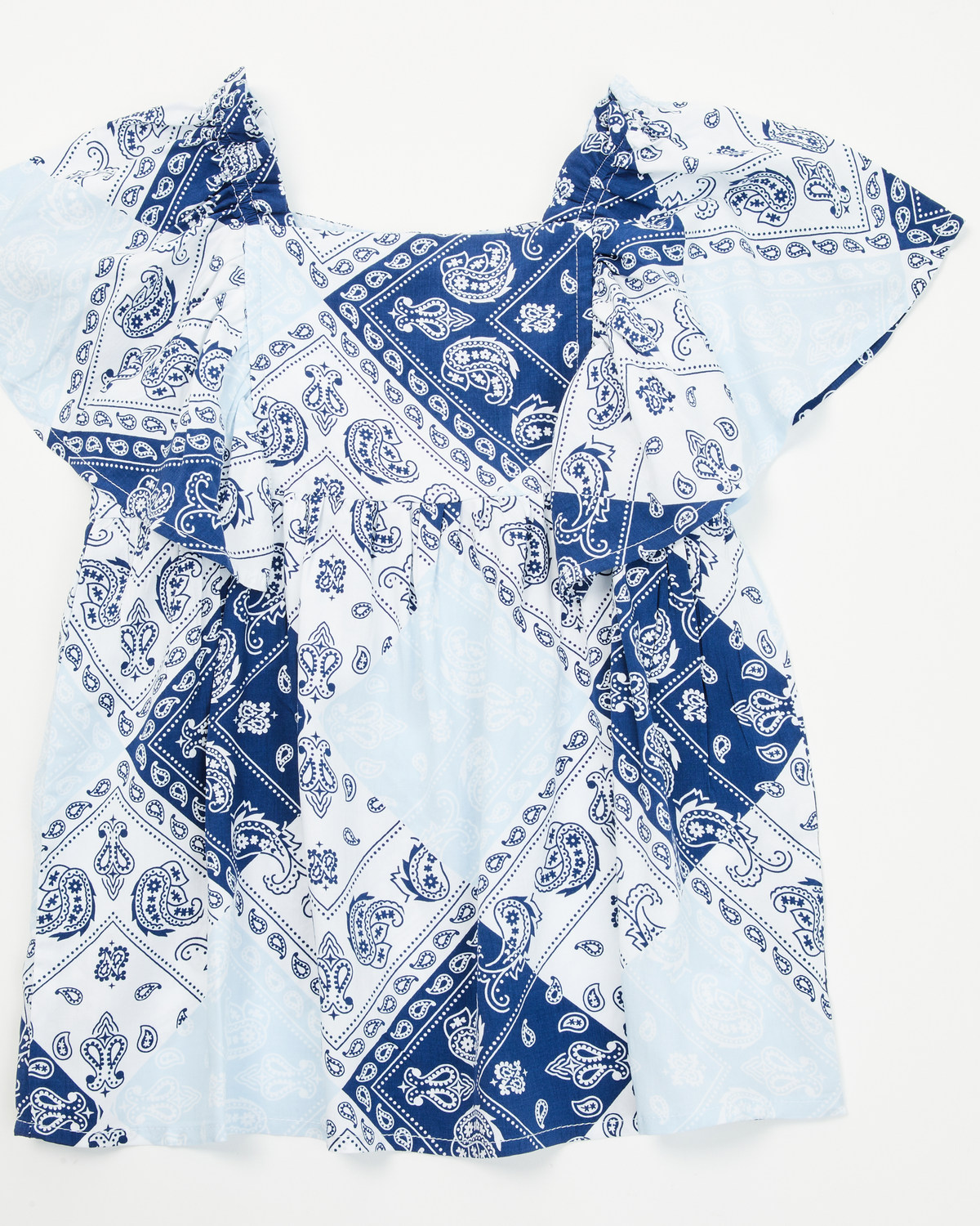Wrangler Toddler Girls' Bandana Print Short Sleeve Dress