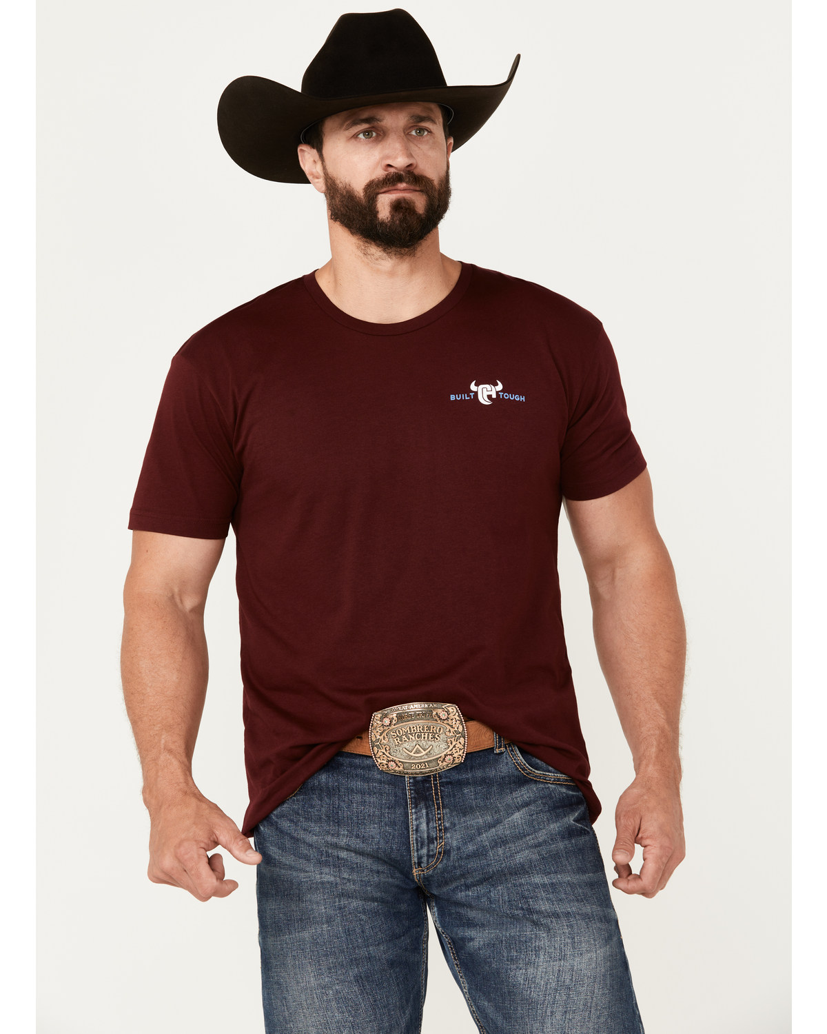 Cowboy Hardware Men's Built Tough Shield Short Sleeve Graphic T-Shirt