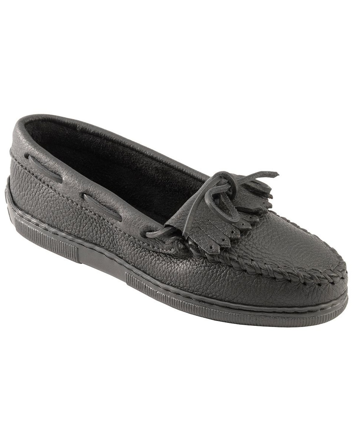 Women's Minnetonka Moosehide Fringed Kiltie Moccasins