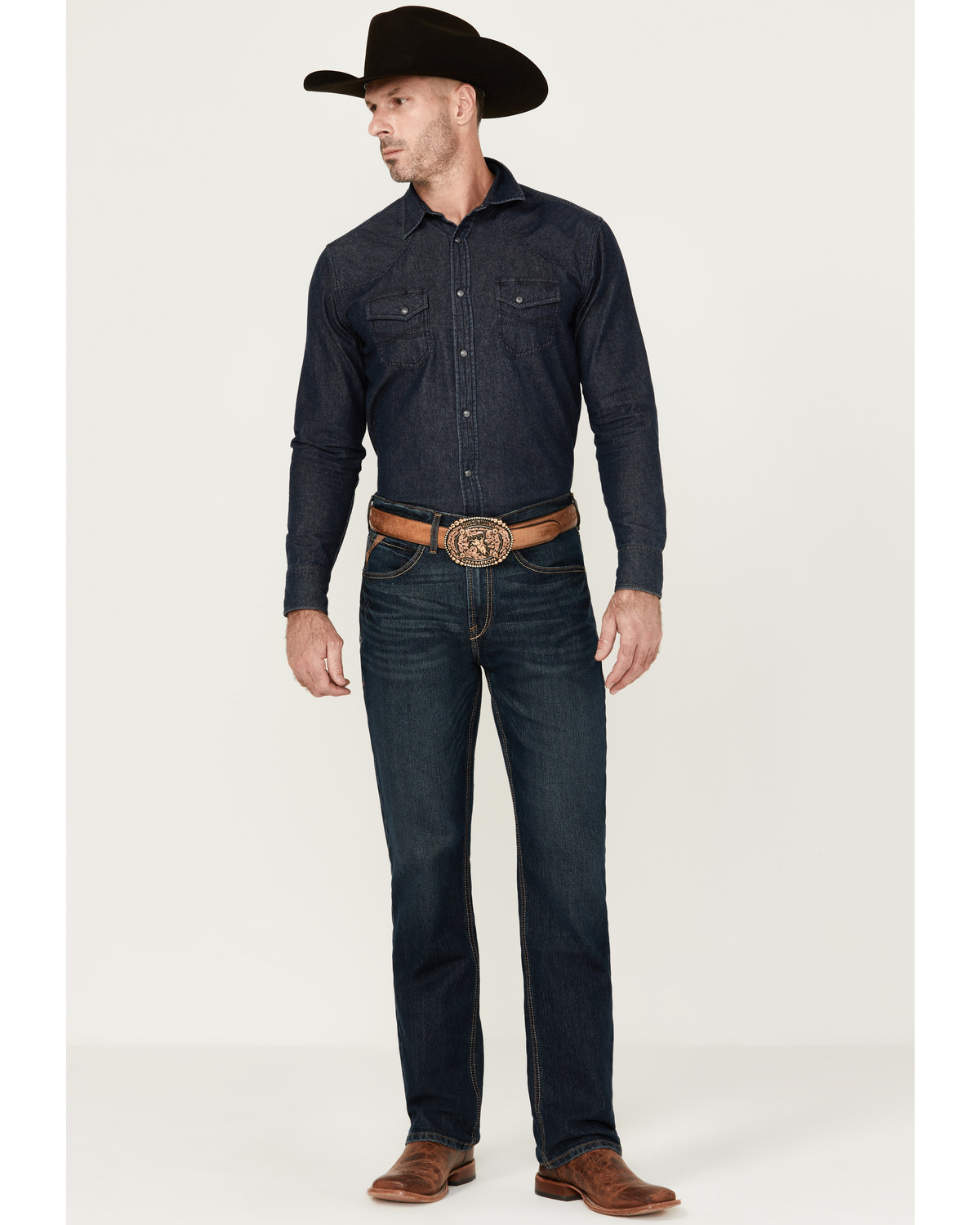 Ariat Men's M2 Bodie Murphy Dark Wash Traditional Relaxed Bootcut Stretch Denim Jeans