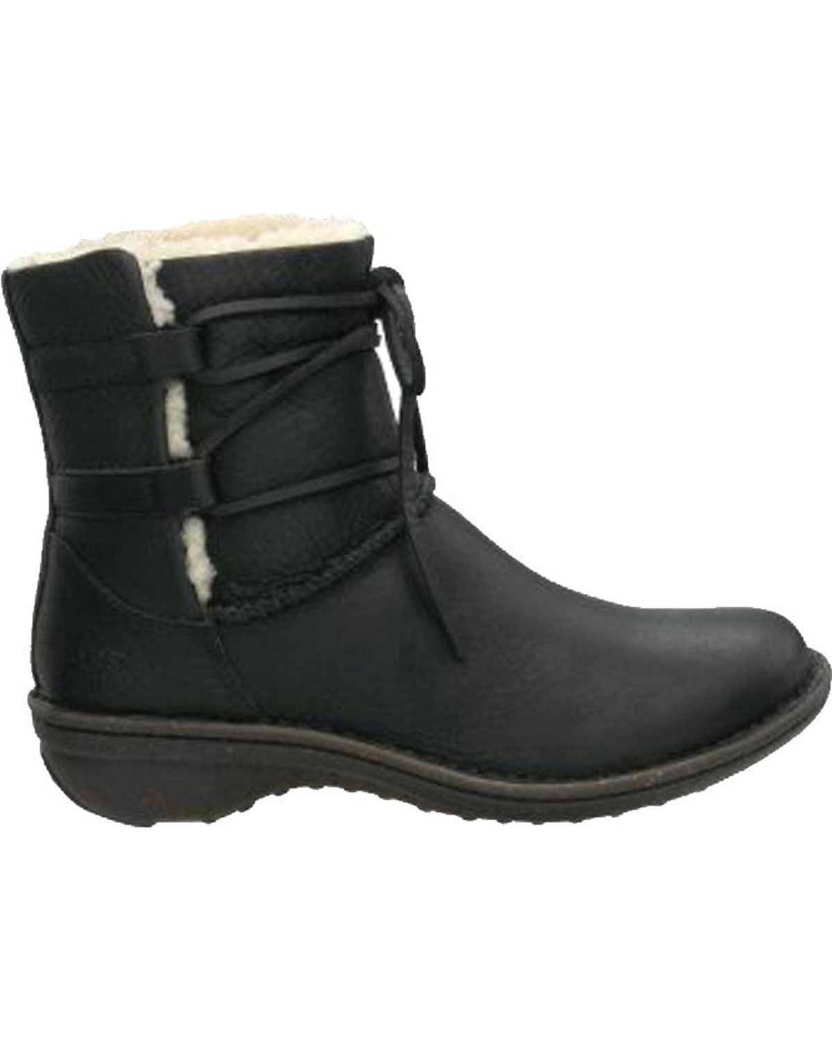 uggs with laces black