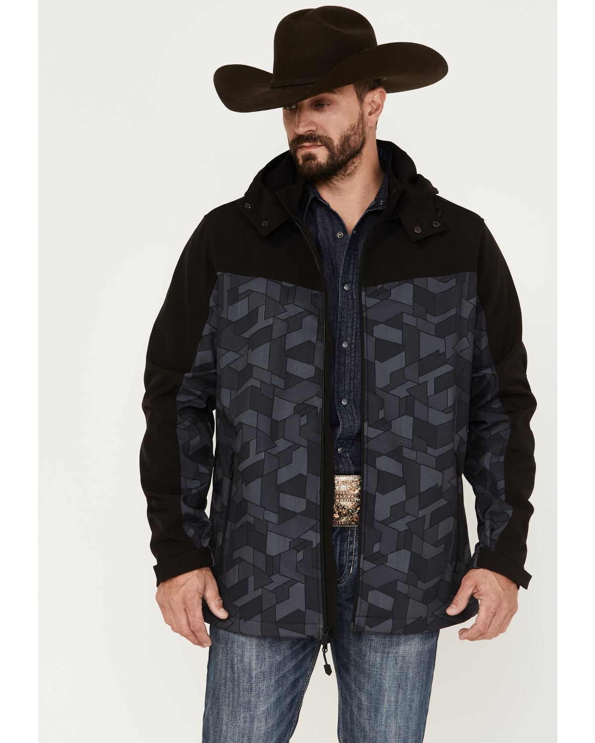 RANK 45® Men's Barrier Hooded Softshell Jacket
