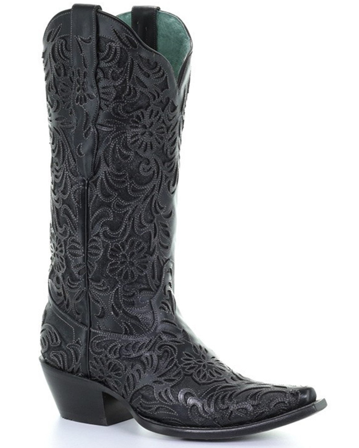 Corral Women's Black Lorraine Western Boots - Snip Toe