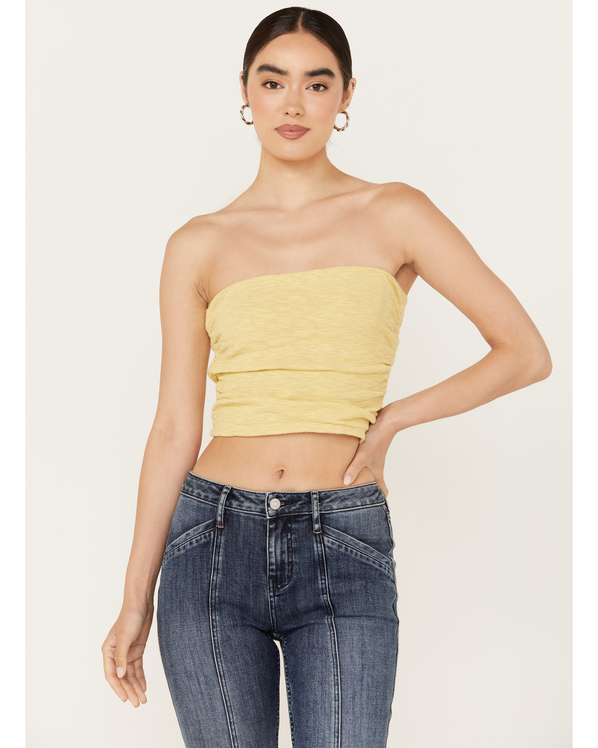 Free People Women's Boulevard Ruched Tube Top