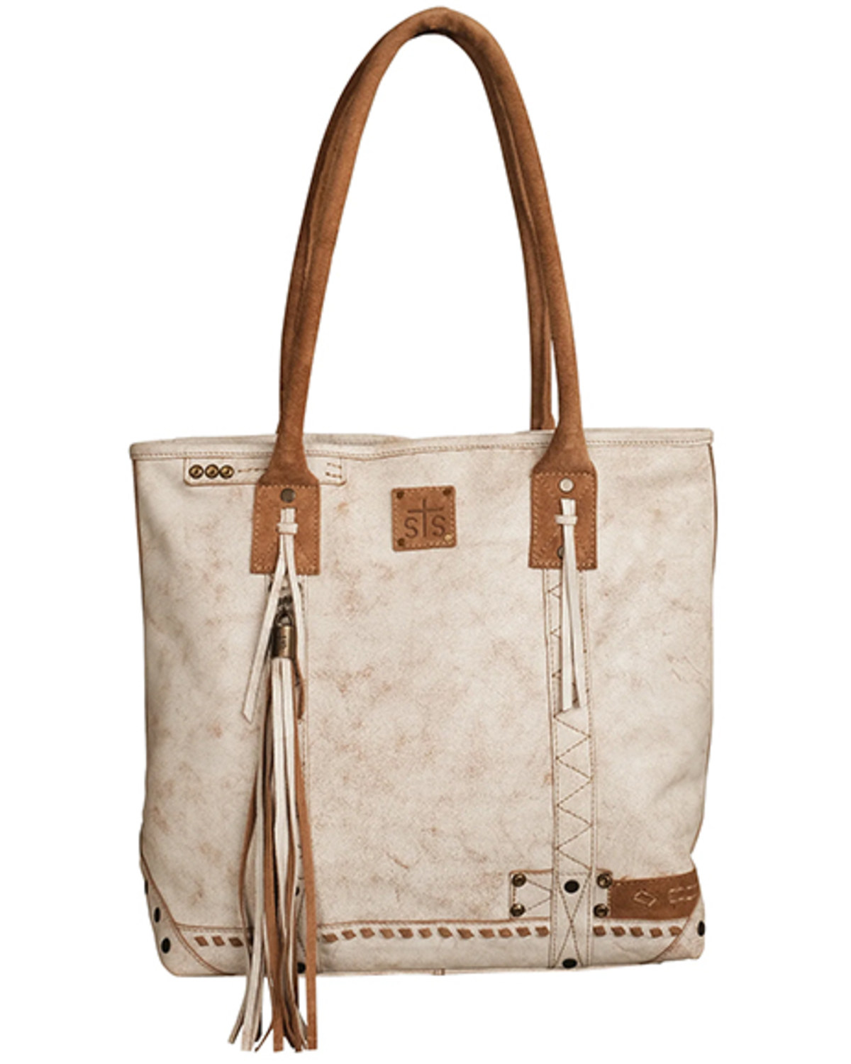 STS Ranchwear By Carroll Cremelllo Tote