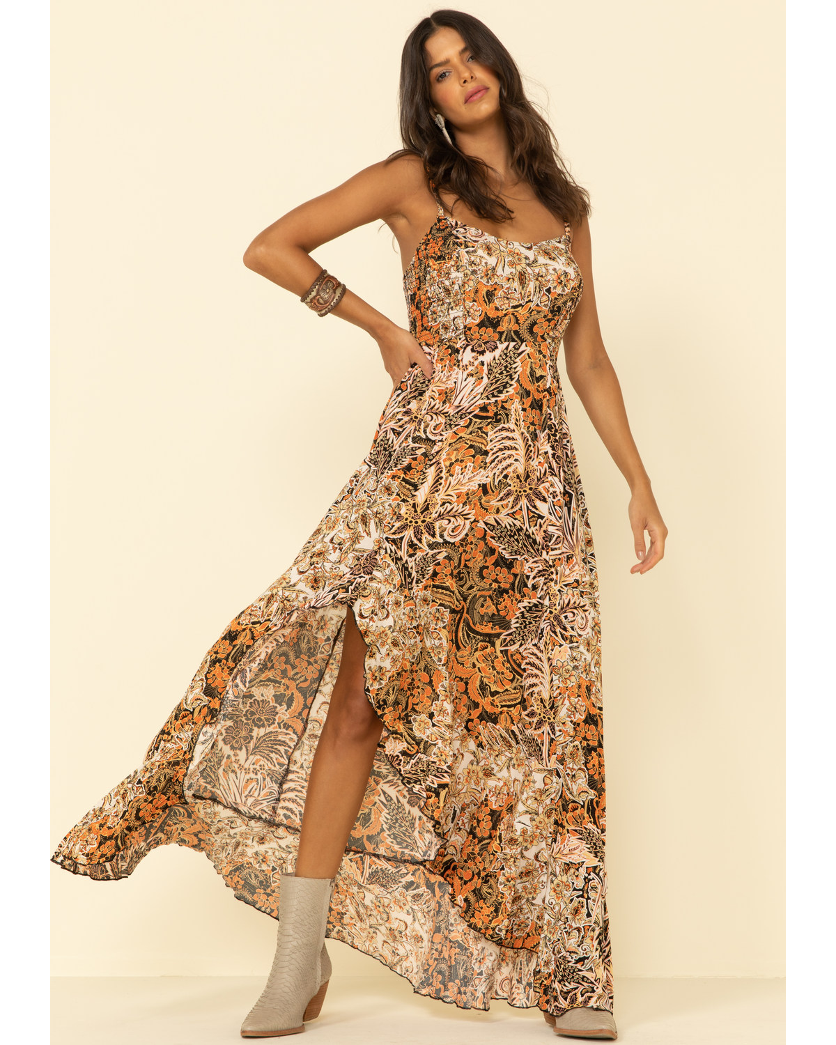 Free people forever yours smocked dress clearance