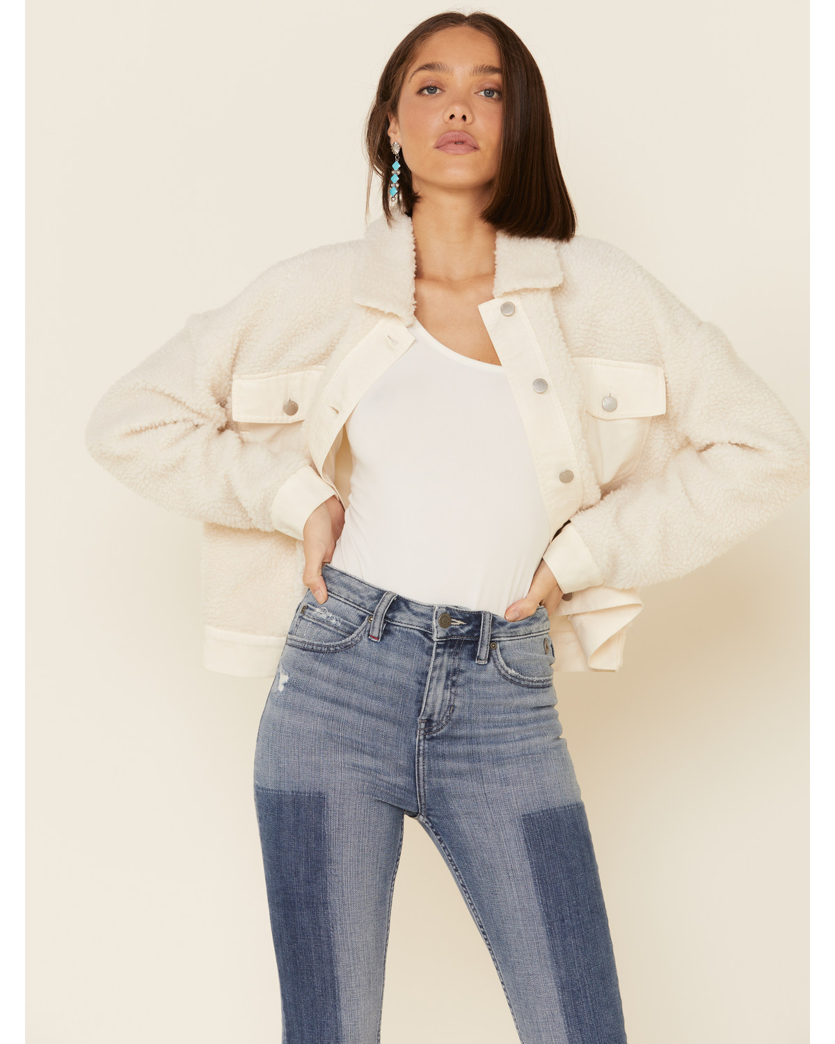 Sherpa cream jacket Clearance