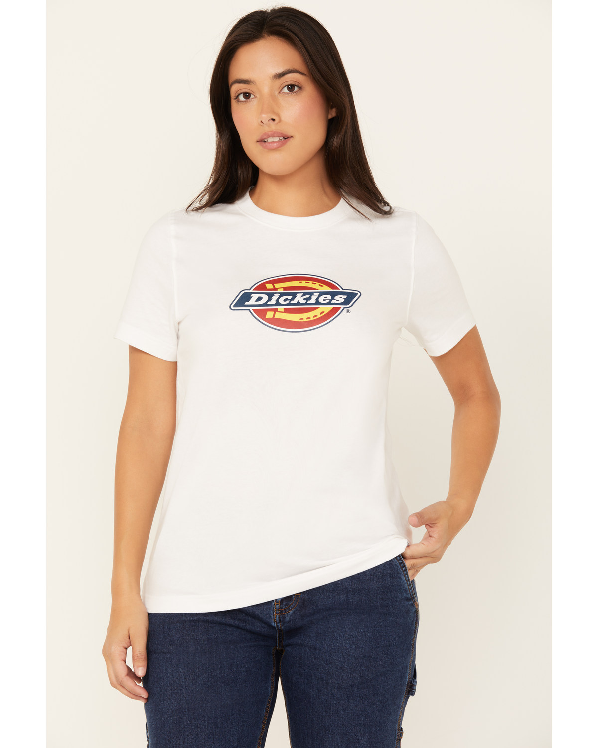 Dickies Women's Tri-Color Logo Short Sleeve Tee