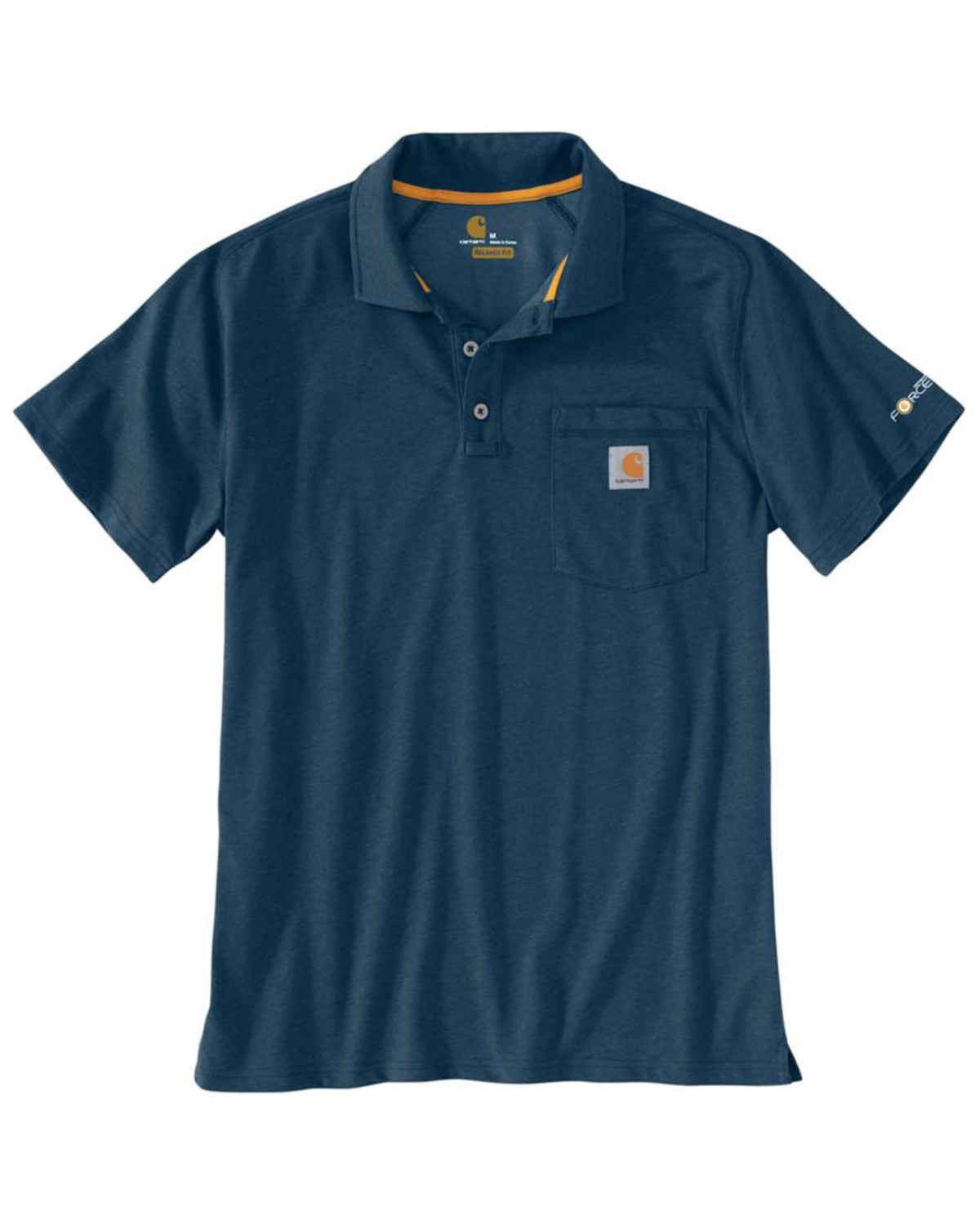 Carhartt Men's Force Cotton Pocket Polo Work Shirt