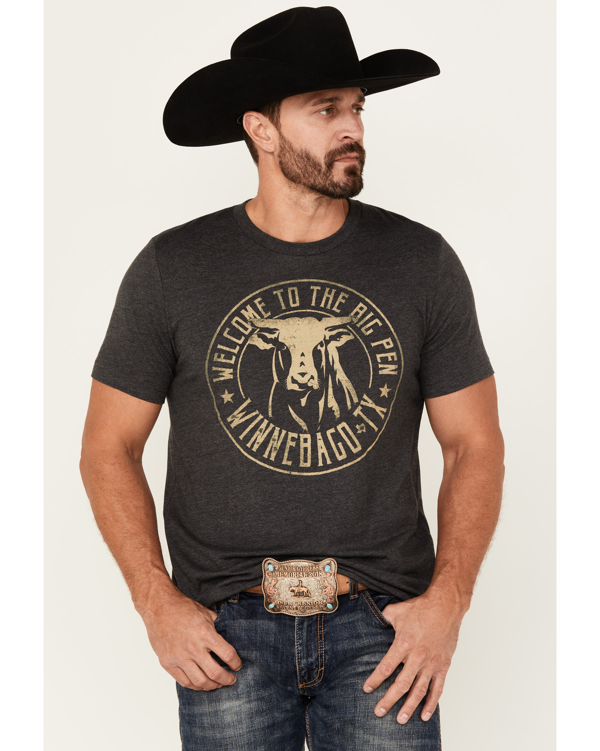 Rodeo Time Men's Welcome To The Big Pen Short Sleeve Graphic T-Shirt