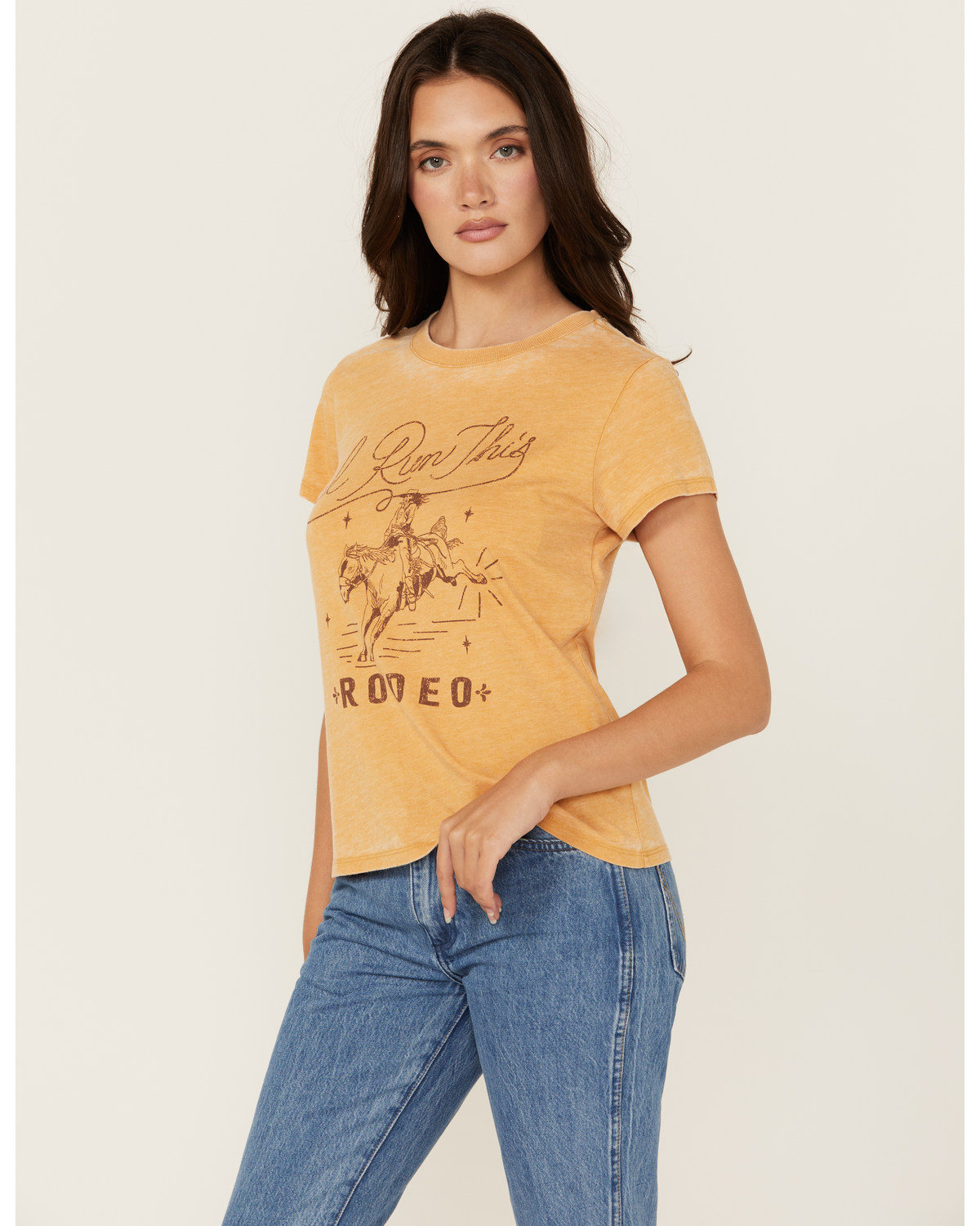 Idyllwind Women's I Run This Rodeo Short Sleeve Relaxed Graphic Tee