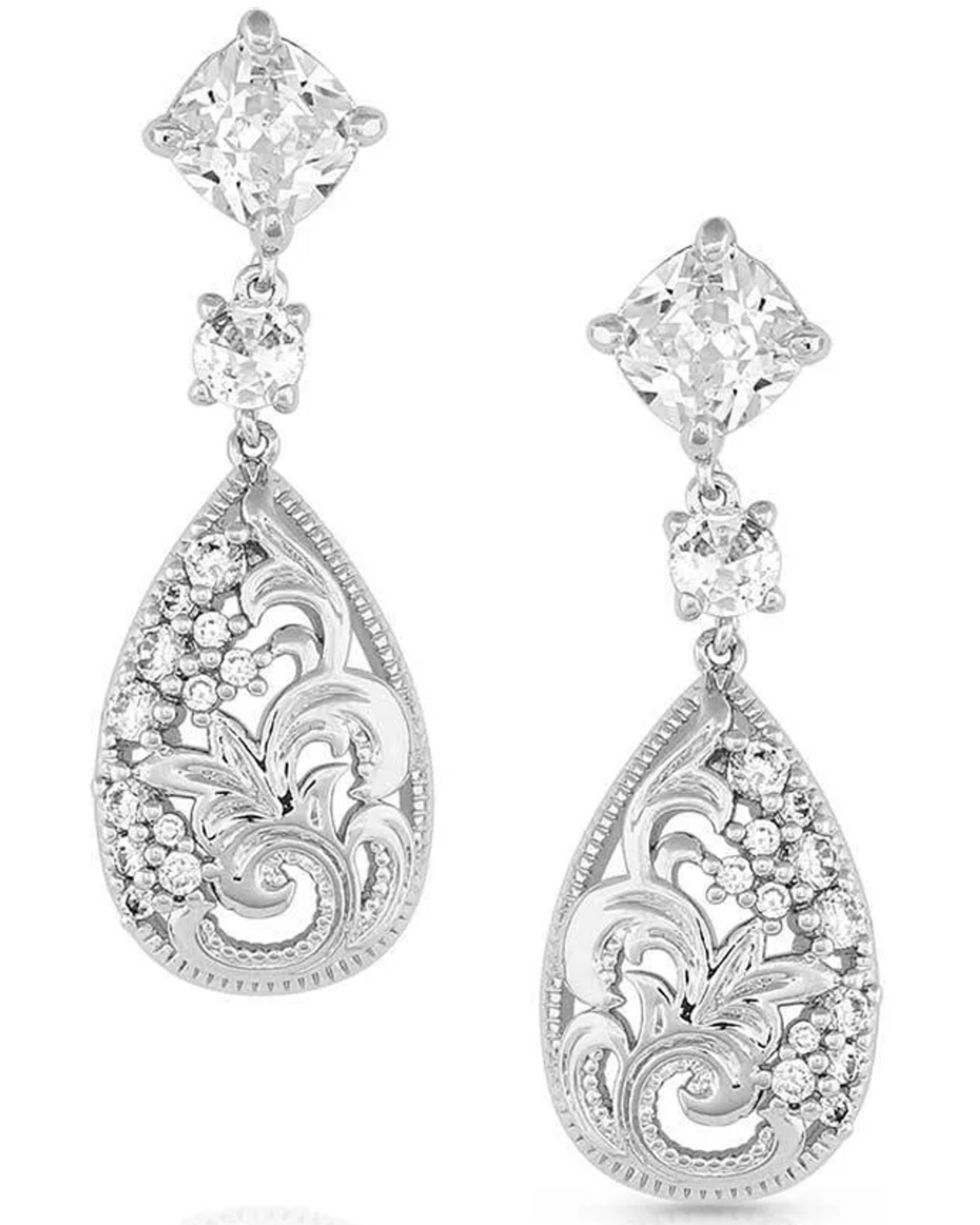 Montana Silversmiths Women's Moonlight Garden Crystal Earrings