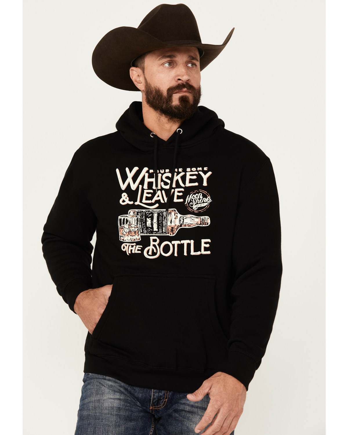 Moonshine Spirit Men's Whiskey Hooded Sweatshirt
